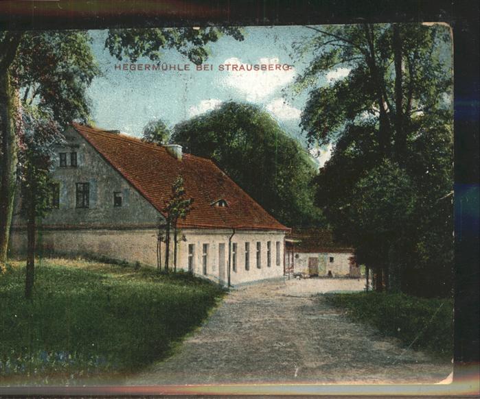 Strausberg Brandenburg Hegermühle