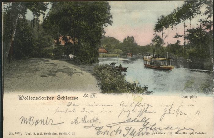 Woltersdorf Erkner Schleuse Dampfer