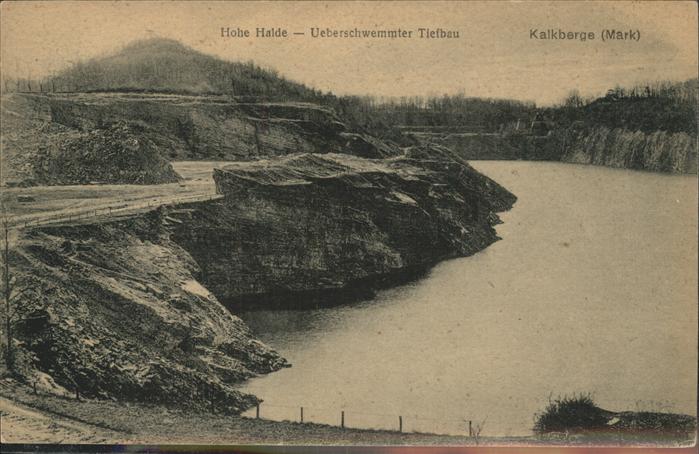 Kalkberge Hohe Halde Überschwemmter Tiefbau