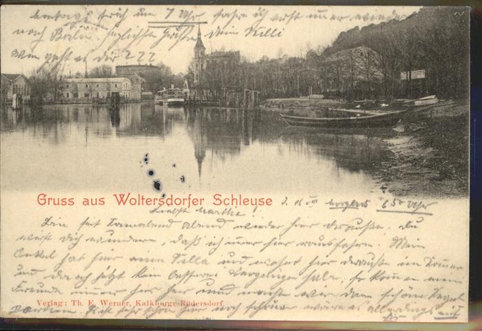 Woltersdorf Erkner Schleuse