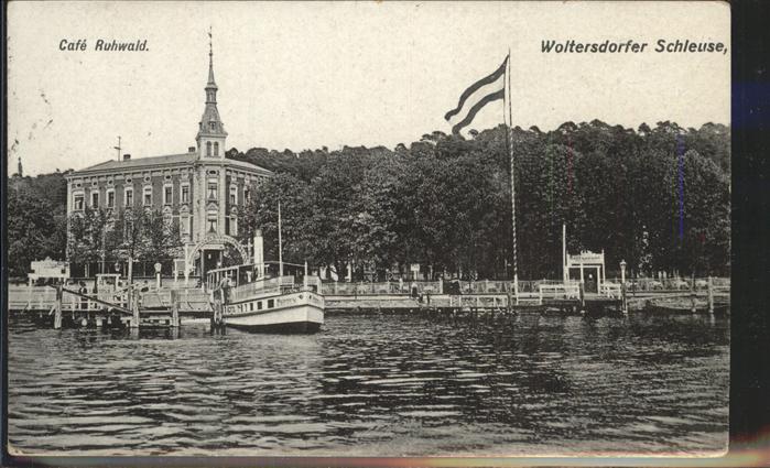 Woltersdorf Erkner Schleuse Cafe Ruhwald