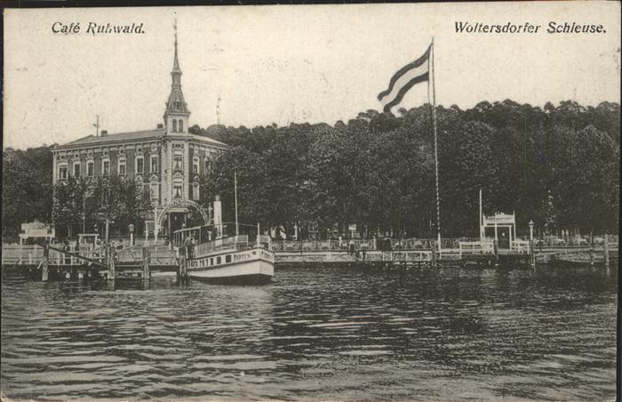 Woltersdorf Erkner Schleuse Cafe Ruhwald