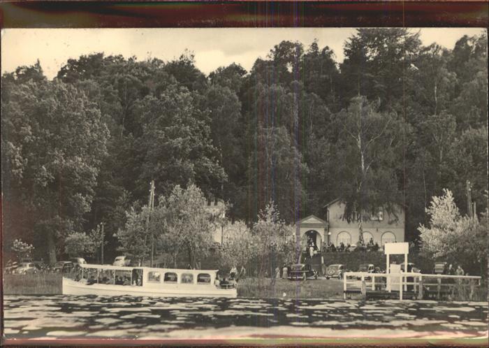 Buckow Maerkische Schweiz Restaurant Fischerkehle Boot