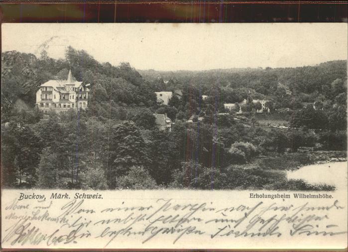 Buckow Maerkische Schweiz Erholungsheim Wilhelmshöhe