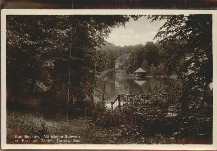 Buckow Maerkische Schweiz Tornow See Gross