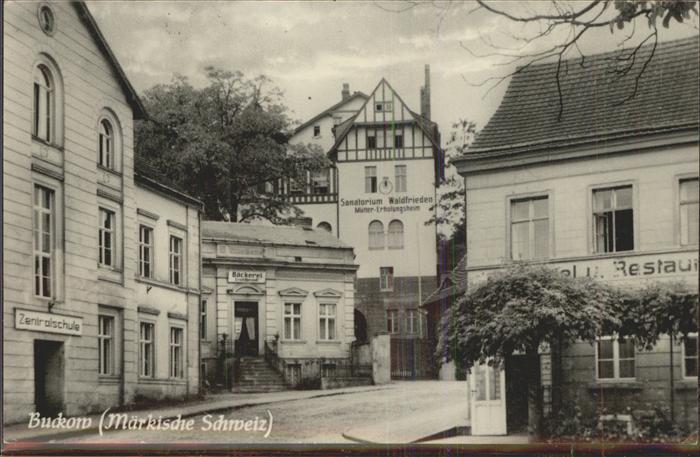 Buckow Maerkische Schweiz Restaurant Stadt Zentralschule Sanatori