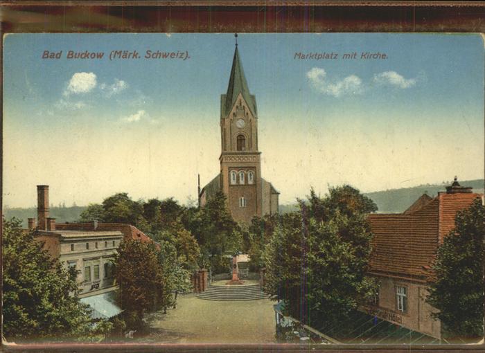 Buckow Maerkische Schweiz Marktplatz Kirche