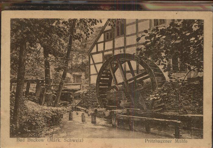 Buckow Maerkische Schweiz Prizhagener Mühle