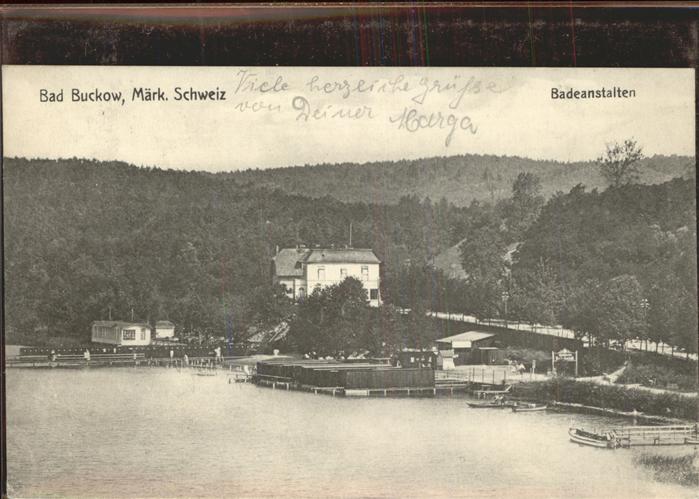 Buckow Maerkische Schweiz Badeanstalten