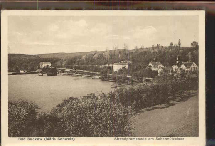 Buckow Maerkische Schweiz Strandpromenade Schermützelsee