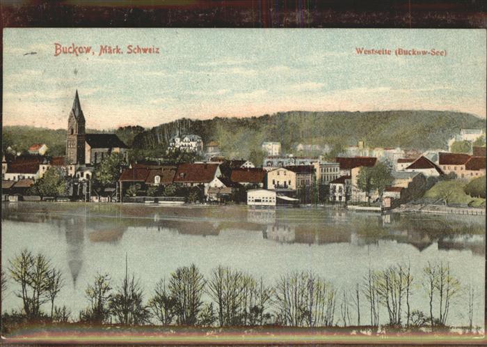 Buckow Maerkische Schweiz Westseite See