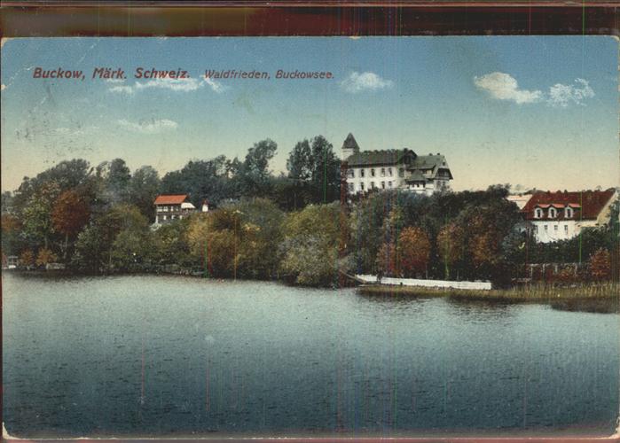 Buckow Maerkische Schweiz Waldfrieden Buckowsee