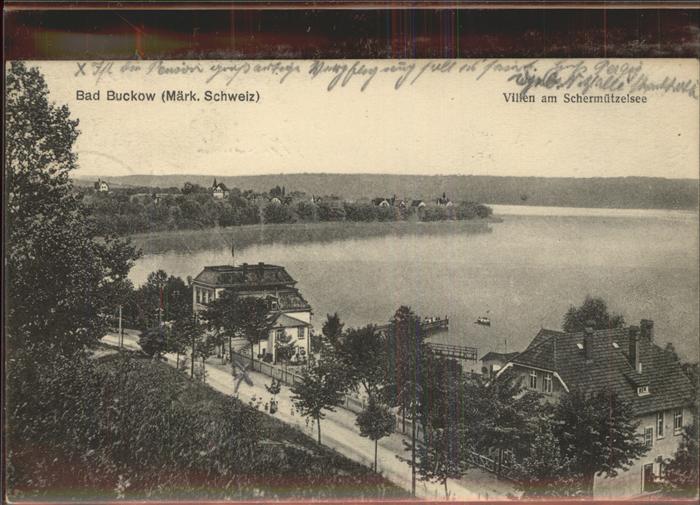 Buckow Maerkische Schweiz Bad Buckow Villen Schermützelsee