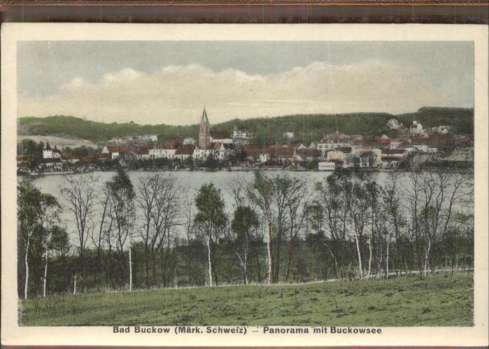 Buckow Maerkische Schweiz Panorama Buckowsee