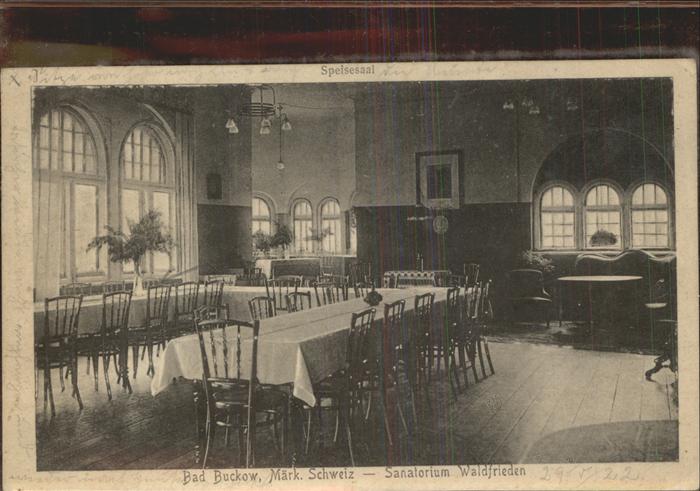 Buckow Maerkische Schweiz Sanatorium Waldfrieden