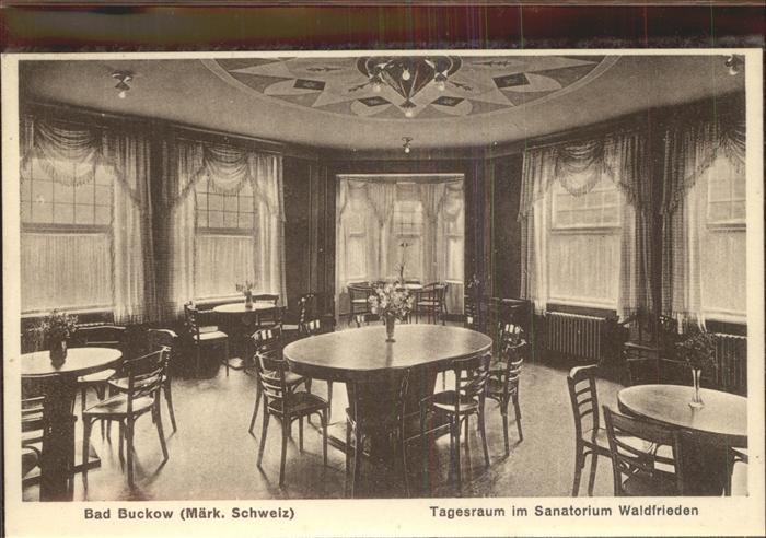 Buckow Maerkische Schweiz Tagesraum Sanatorium Waldfrieden