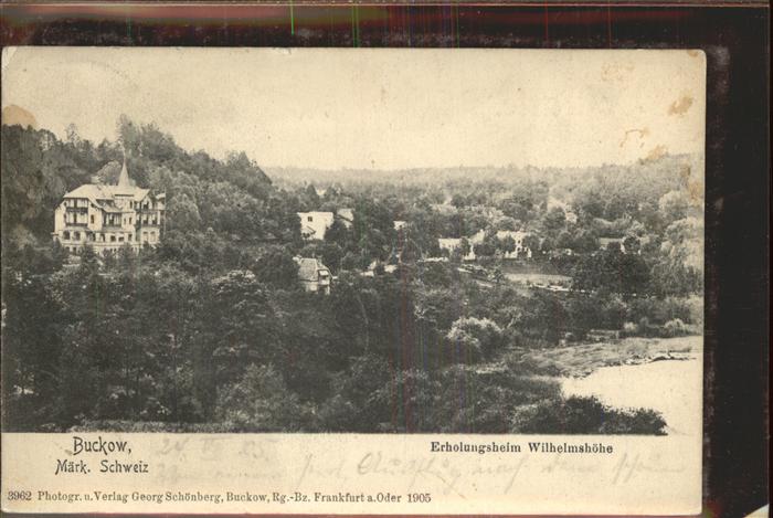 Buckow Maerkische Schweiz Erholungsheim Wilhelmshöhe