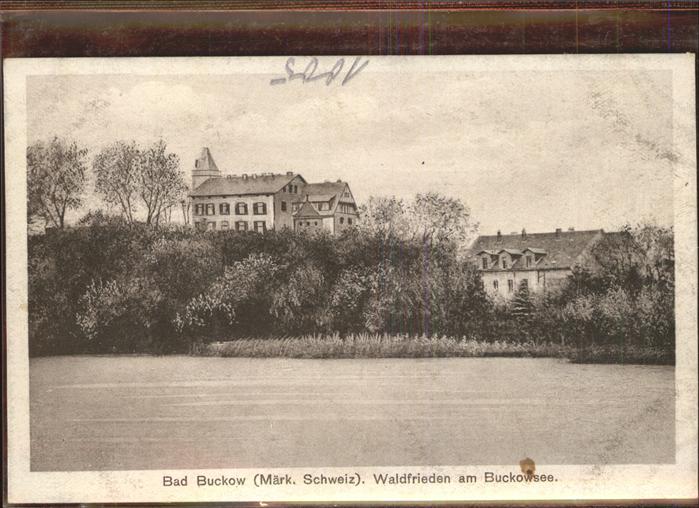 Buckow Maerkische Schweiz Waldfrieden Buckowsee