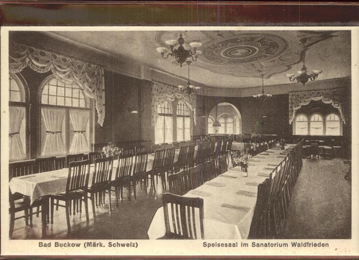 Buckow Maerkische Schweiz Speisesaal Sanatorium Waldfrieden