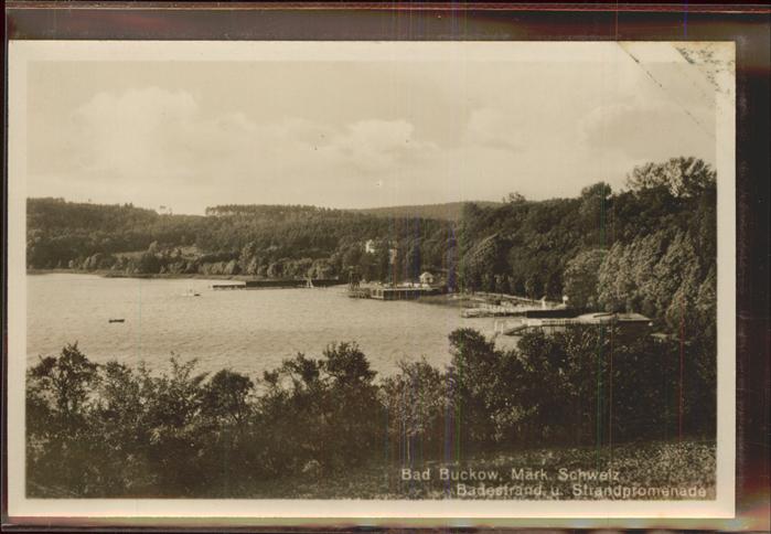 Buckow Maerkische Schweiz Badestrand Strandpromenade