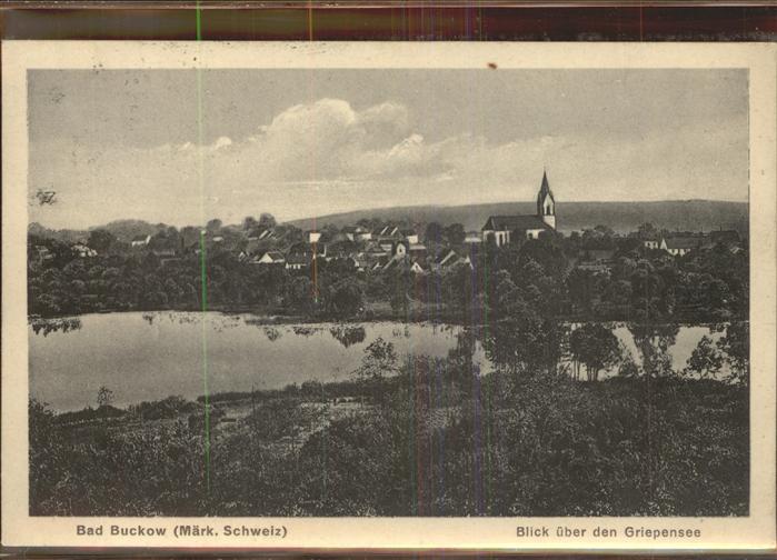 Buckow Maerkische Schweiz Gripensee