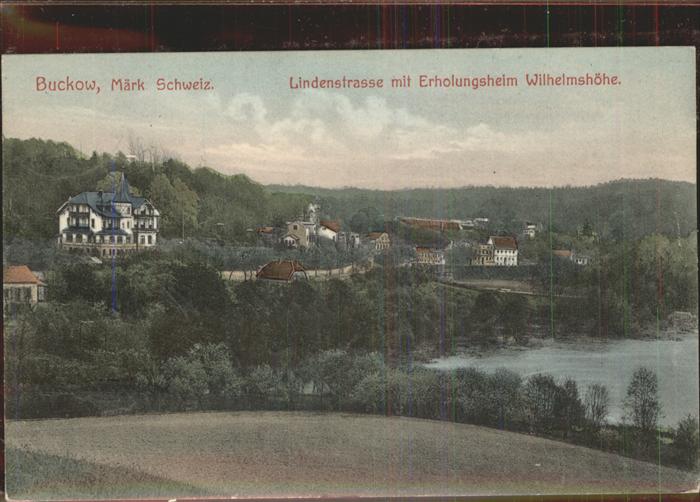 Buckow Maerkische Schweiz Lindenstrasse Erholungsheim Wilhelmshöh