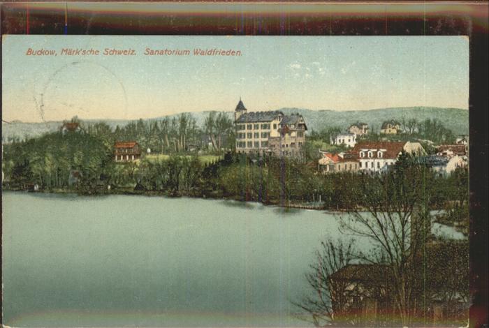 Buckow Maerkische Schweiz Sanatorium Waldfrieden
