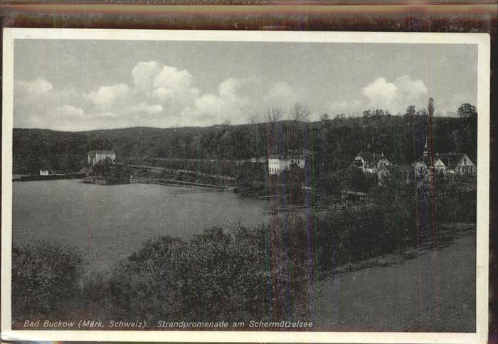 Buckow Maerkische Schweiz Schermützelsee Strandpromenade