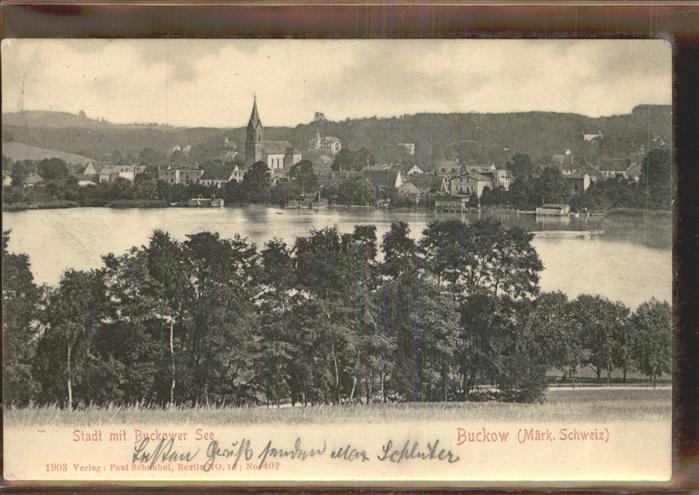 Buckow Maerkische Schweiz See