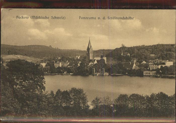 Buckow Maerkische Schweiz Panorama Ferdinandshöhe
