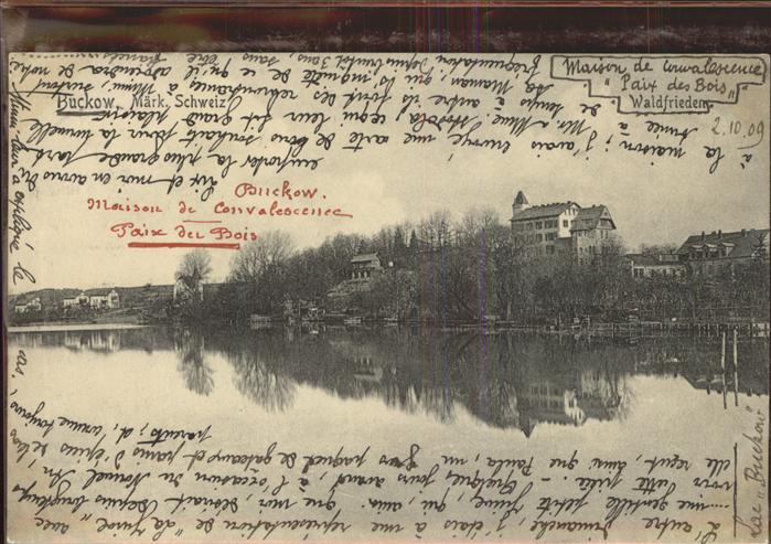 Buckow Maerkische Schweiz Waldfrieden See