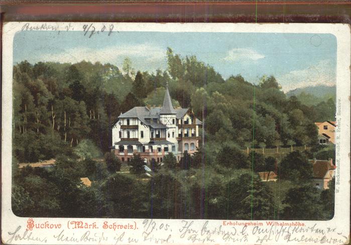 Buckow Maerkische Schweiz Erholungsheim Wilhelmshöhe