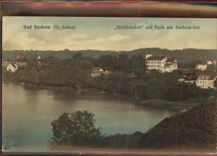 Buckow Maerkische Schweiz Waldfrieden Park Buckow See