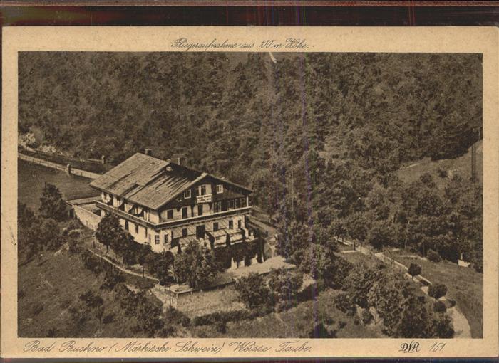 Buckow Maerkische Schweiz Fliegeraufnahme Weisse Taube