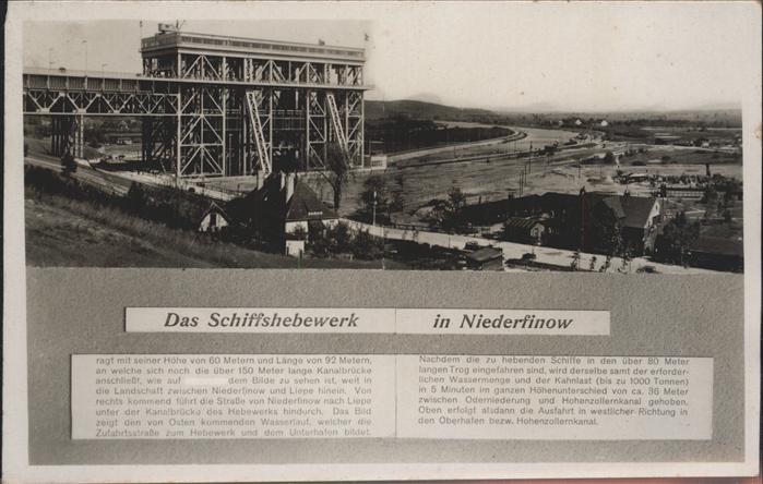 Niederfinow Schiffshebewerk Hohenzollernkanal