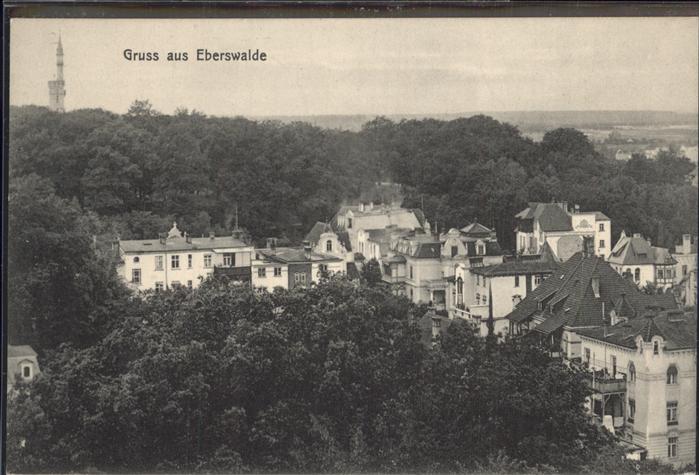 Eberswalde Teilansicht mit Kaiser Wilhelm Aussicht