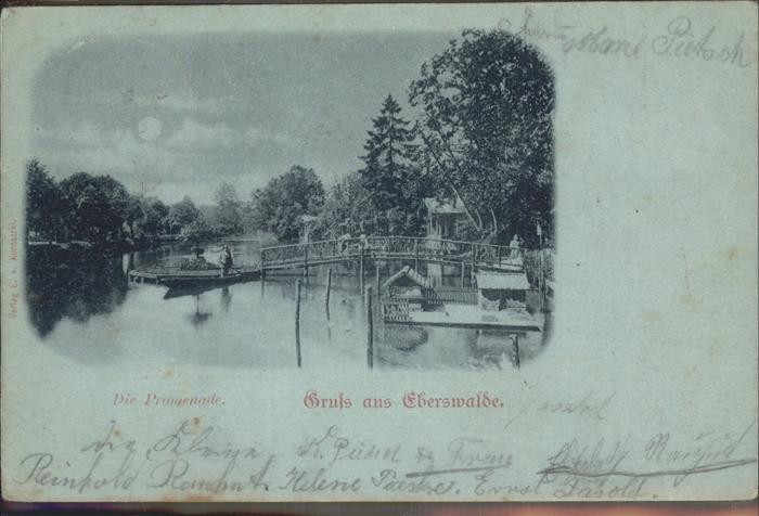 Eberswalde Promenade im Mondschein