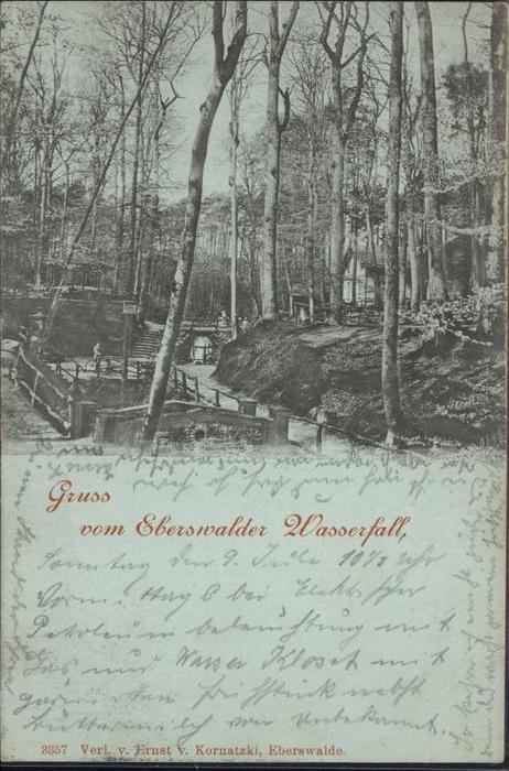 Eberswalde Partie am Wasserfall Restaurant Wildpar