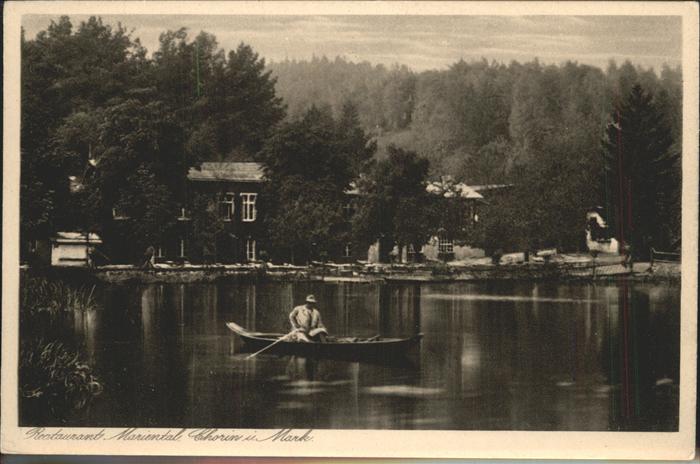 Chorin Restaurant Mariental am See Boot