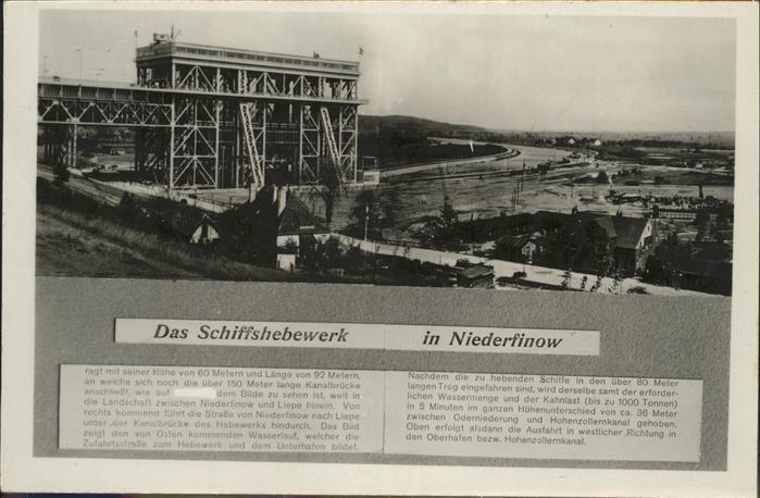 Niederfinow Schiffshebewerk Hohenzollernkanal