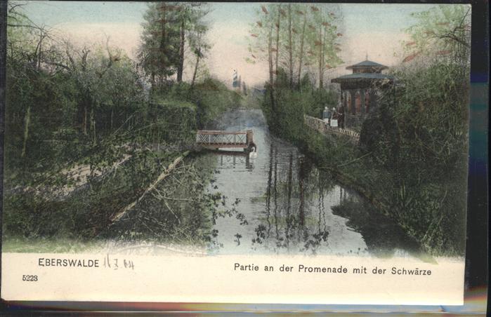 Eberswalde Partie an der Promenade Schwärze