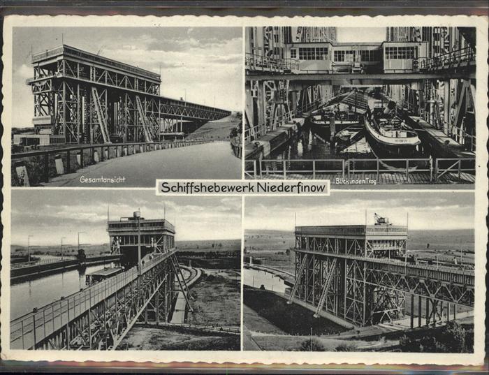 Niederfinow Schiffshebewerk Hohenzollernkanal Kahn