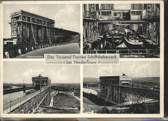 Niederfinow Schiffshebewerk Hohenzollernkanal Kahn