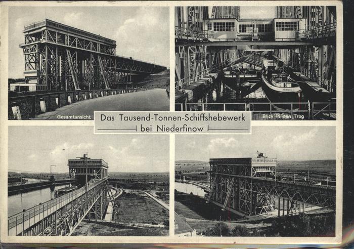 Niederfinow Schiffshebewerk Hohenzollernkanal Kahn