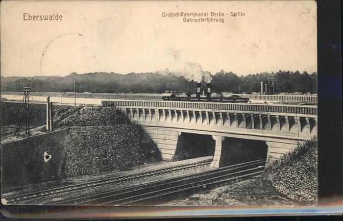 Eberswalde Schiffahrtskanal Berlin Stettin Dampfer