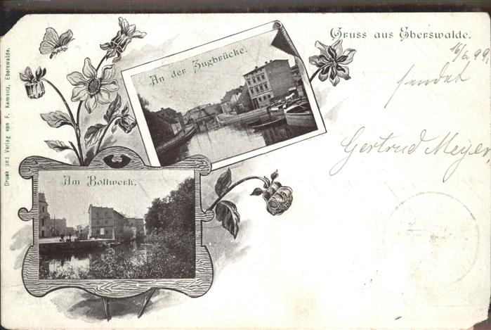 Eberswalde Zugbrücke Kanal Bollwerk