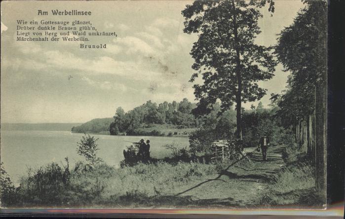 Eichhorst Eberswalde Uferpartie am Werbellinsee Gedicht Brun