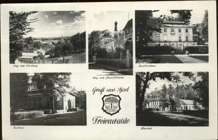 Bad Freienwalde Weinberg Aussichtsturm Puschkinhaus Kur