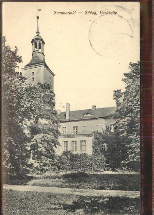 Sommerfeld Lubsko Schloss Parkseite