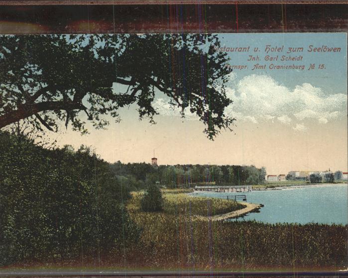 Oranienburg Restaurant Hotel zum Seeloewen
